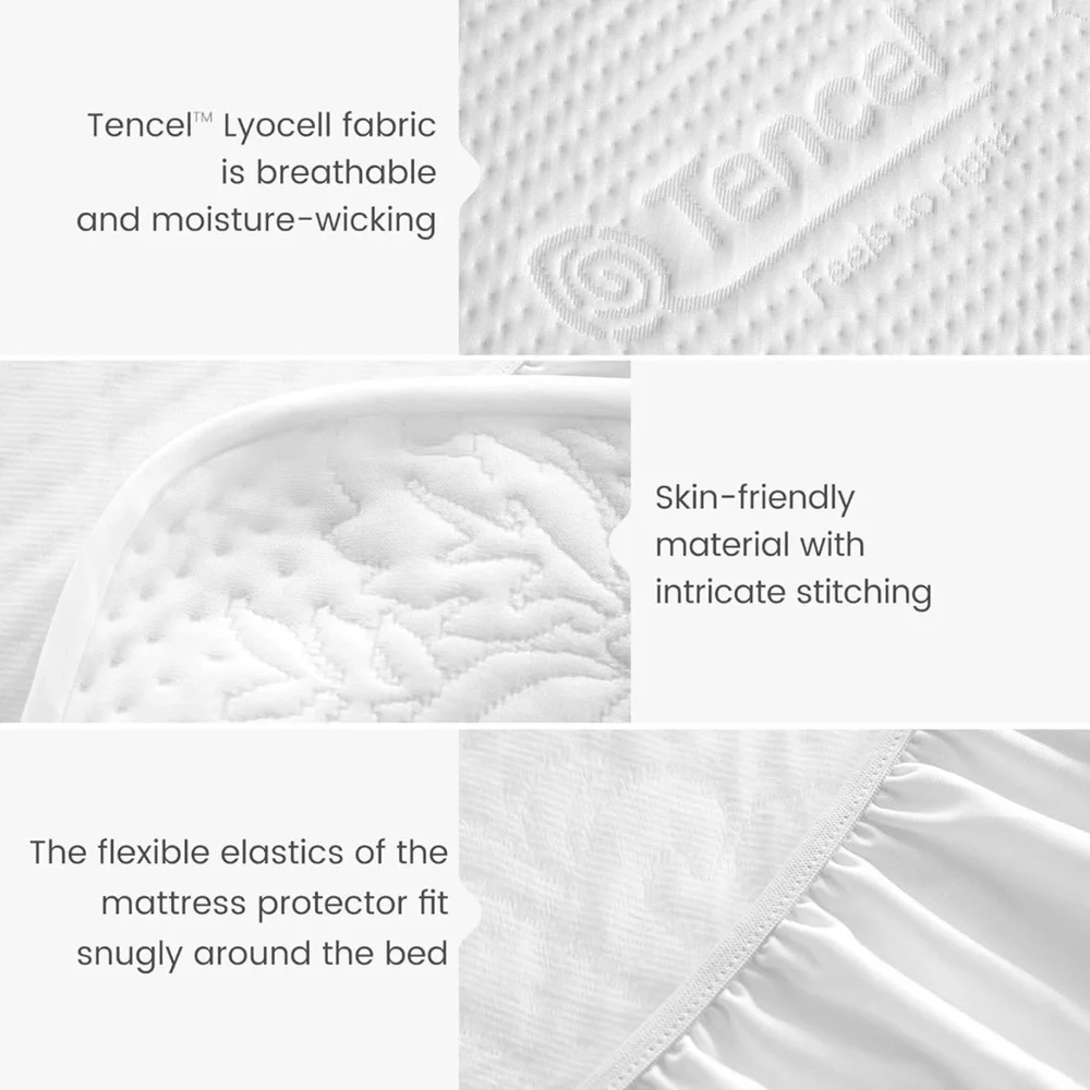 Waterproof White Mattress Protector